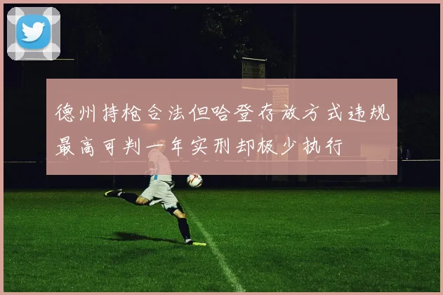 德州持枪合法但哈登存放方式违规最高可判一年实刑却极少执行